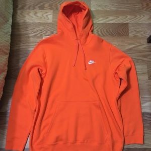 orange nike hoodie